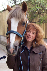 Mary Sharratt and Boushka, her Welsh mare